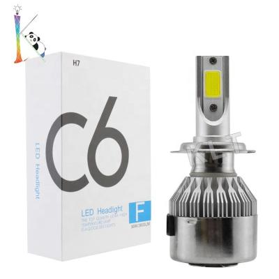 China Hot Selling C6 11000 Lumen H11 H4 H7 Aluminum Automotive Led Light 36w C6 Headlight Led Headlight Bulbs H7 Car Led Lights for sale