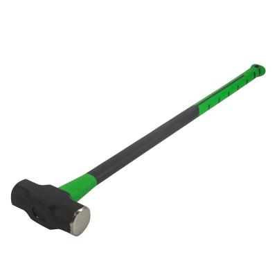 China Professional Heavy Duty Octagonal Fiberglass Hammer High Carbon Steel Forged Sledgehammer With Fiberglass Handle for sale