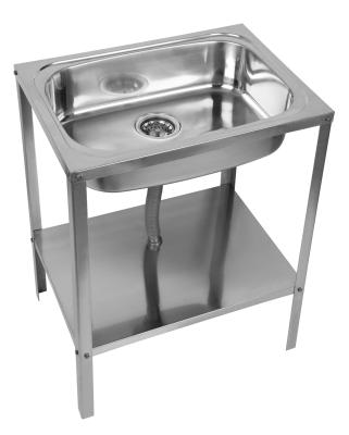 China Montaje superior de estacionamiento de fregadero de acero inoxidable con acabado cepillado altura 75 cm en venta