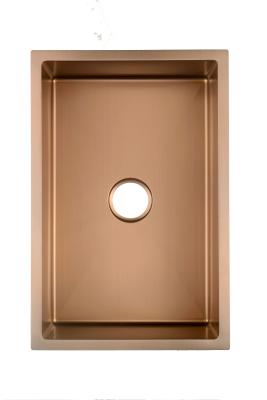 China Rose Gold Matte Black Kitchen Sink Undermount 18 Gauge for sale