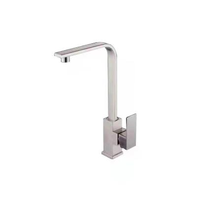 China Dual Functioning SUS304 Stainless Steel Faucet Leak Free Brushed Steel Tap for sale