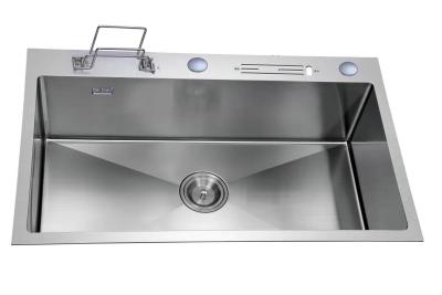 China Gota da bacia do dissipador feito a mão da cozinha de 780*480MM única no raio zero à venda