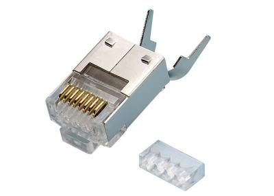 Cina 8 Rj45 connettore schermato Pin, accessori della rete via cavo del connettore di cavo di lan in vendita