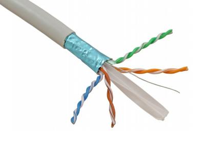 China Twisted pair CAT6 23AWG 4 Massen-CAT-Kabel-farbunterlegte hohe Geschwindigkeit für Daten zu verkaufen
