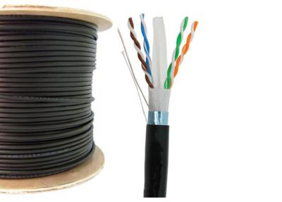 Cina Colore nero diretto di UTP/ftp di sepoltura del doppio della guaina alla rinfusa cavo all'aperto del CAT in vendita