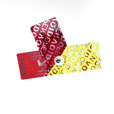 China Custom Iron Powder Magnetic Labels Security Seals for Gas Meters and Smart Devices for sale
