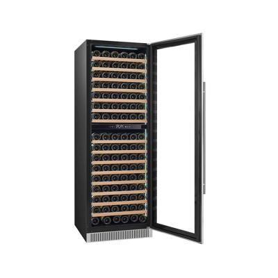 China Refrigerador de visualización de vino de 185 botellas 445L con 110V 220V 50HZ 60HZ en venta