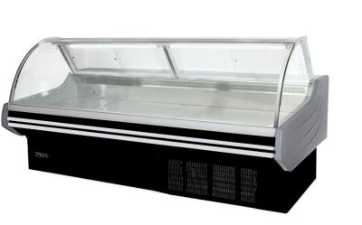 Chine Commercial Servir au comptoir Délicieuse vitrine réfrigérateur Aliments froids Viande fraîche Vitrine congélateur à vendre