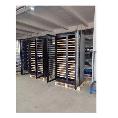 China Black Multi-Layer Beech Wood Shelf Wine Storage Showcases High-Quality Coolers for sale