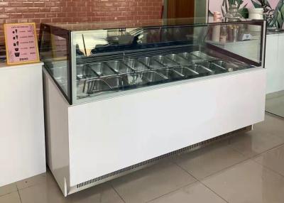 Cina Vetrina commerciale del gelato di Gelato del mestolo del congelatore dell'esposizione del gelato in vendita