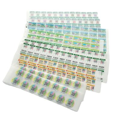 China Waterproof High Quality 2022 New Products Holographic Scratch Card Roll Label Printing Anti-counterfeiting Label For Sale for sale