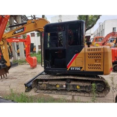 China Sany SY75 SY60 SY135 Excavator with 0.28m3 Bucket Capacity and 7000 KG Machine Weight for sale
