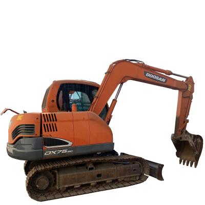 中国 7350kg 作業重量 ドーサン DX75 Dx60 DX80 原始液圧バルブ付き掘削機 販売のため