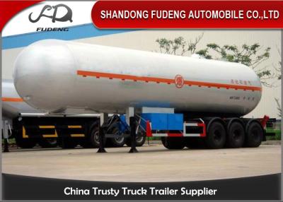 Chine de 56000L LPG de réservoir remorque semi, 3 axes 25 tonnes de butane de carburant de remorque de transfert à vendre
