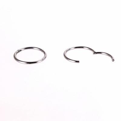 China TRENDY Fashion Style Simple Stainless Steel Initail Hoop Earrings Circle Earring Jewelry For Women for sale