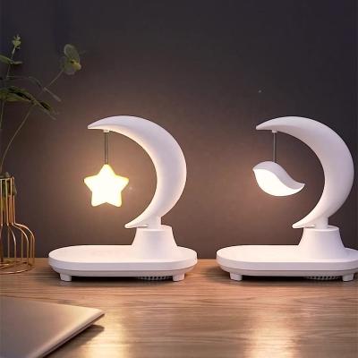 China Modern 3 in 1 New Multifunctional Wireless Charger Adjustable 3D Music Speaker Battery Moon Romance Ignition Built-in Radio for sale