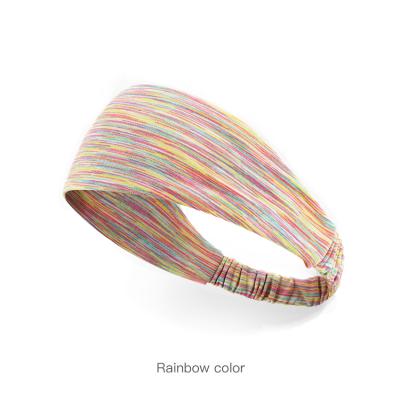 China Popular Custom Logo Fashion Sports Soft Material Yoga Wear Colorful Headbands for sale