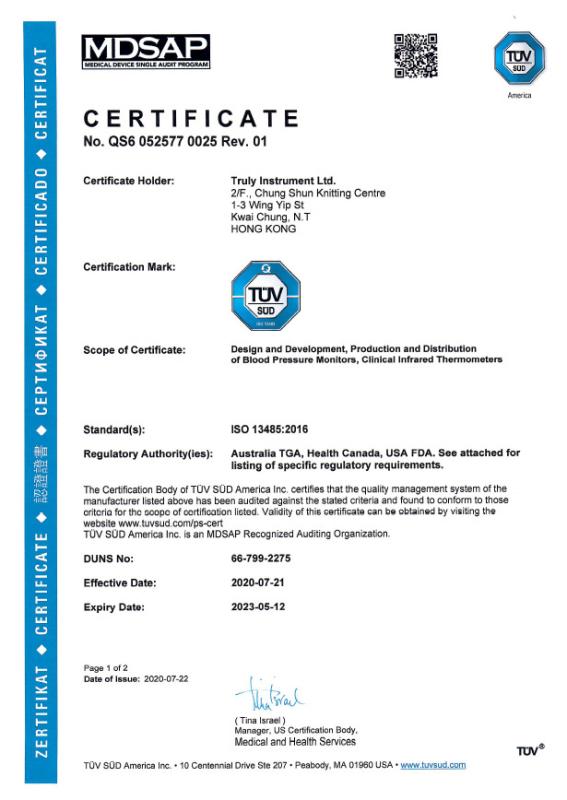 ISO13485 - ANDESFIT LIMITED