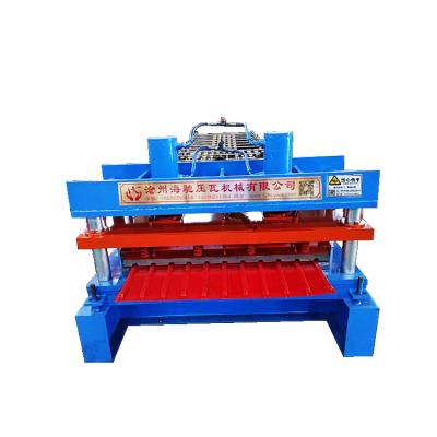 China Building Material Shops Hydraulic Drive Roof Panel Forming Machine Professional Custom Color Steel Tile Equipment for sale