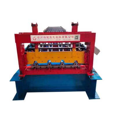 China Building Material Shops IBR Trapezoidal Color Tile Steel Tile Press Machine Cold Bending Forming Equipment for sale