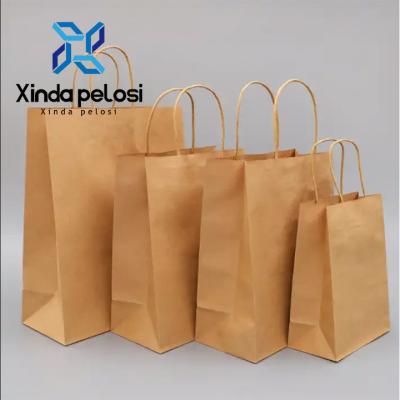 Chine Sac en papier kraft brun avec poignée Sac d'emballage alimentaire Machines biodégradables à vendre