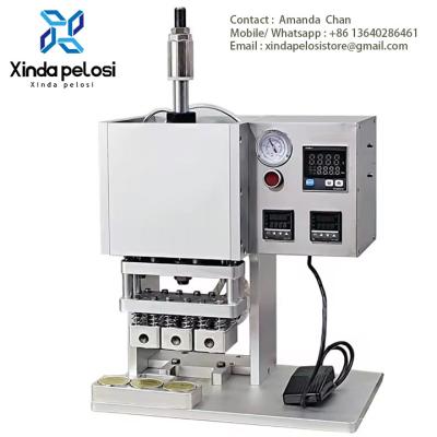 중국 Aluminum Foil Sealing Cup Machinery Plastic Cup Heat Press Sealing Machine For Small Can Tea Bag 판매용