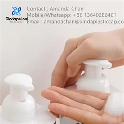 Cina Dispensatore di sapone liquido di plastica spumante Pompa di sapone per mani corpo lavaggio del viso in vendita