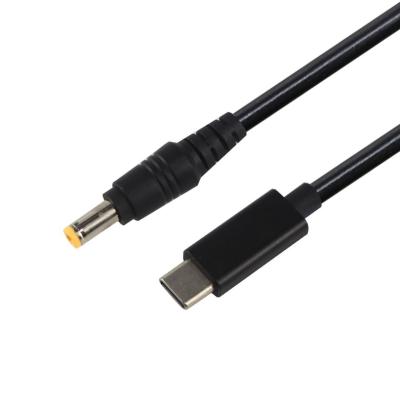 중국 20V 15V 9V 5V PD 충전 케이블 USB 유형 C 3.1 DC 남성 5521 5525mm 커넥터 판매용