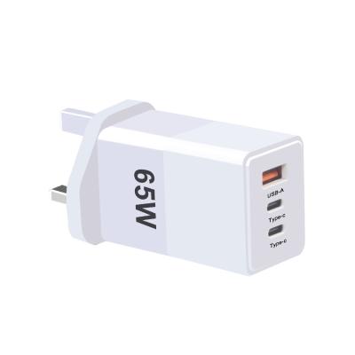 China Telefon Pd Schnellreise Typ-C USB C 65W Gan Ladegerät Überstromschutz zu verkaufen