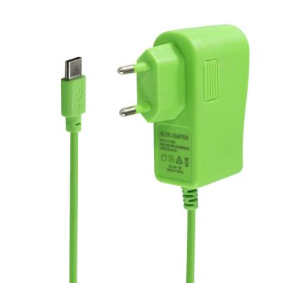 중국 녹색 색상 브라질 전력 급 충전 USB C 어댑터 5V 2A 유니버설 어댑터 판매용