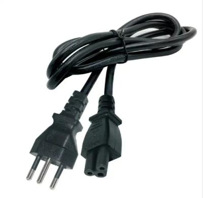 China Black Industrial Grade Waterproof Swiss 3-Prong to Straight C13 Power Cable with Safety Shutter for Computer/Servers for sale