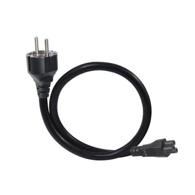 China CE Certified 2m Flame Retardant EU to C5 Power Cord for Laptop Chargers/Medical Devices/Industrial Machinery 220V-250V for sale