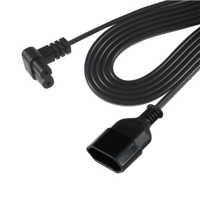 China Premium Heavy Duty EU Schuko to IEC C7 Right Angle Power Cord for Home Appliances CE RoHS Certified Safe Wiring Solution for sale
