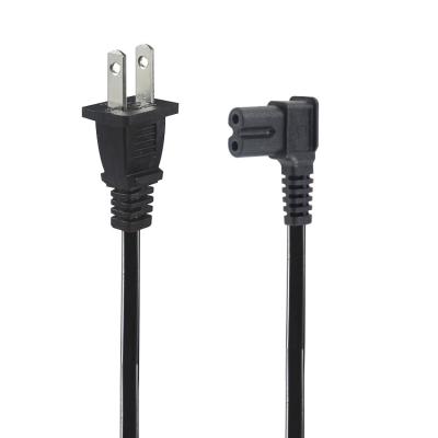 Cina Corde di alimentazione US 2 pin a C7 per elettronica domestica / ufficio con 125V 10A 1.5M in vendita