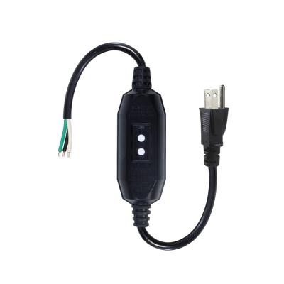 China Industrial-Grade Heavy Duty 18AWG NEMA 5-15P Power Cord with RCD Protection & Bare Wire Ends for Machinery/Home Appliances for sale