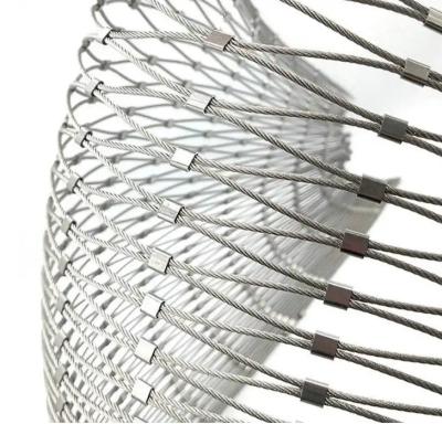 China Stainless Steel Architectural Cable Mesh For Tensile Architectural Projects Combines Protection Aesthetic Design for sale
