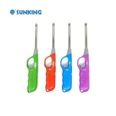 China Hot Selling Rechargeable Gas Design Smoke Gas Candle BBQ Lighter Cigarrete Lighter for sale