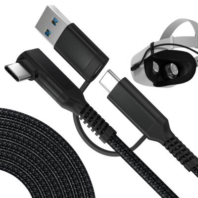 China New 2 in 1 VR Gaming Headset Computer Data Cable For Oculus Search 2 3m 6m Link Cable 5m For Oculus Search 2 for sale