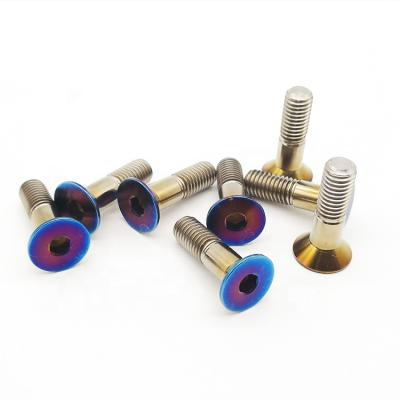 China Gr5 Din7991 Titanium M2 M4 M5 M6 M8 M10 Titanium Countersunk Head Bolt for sale