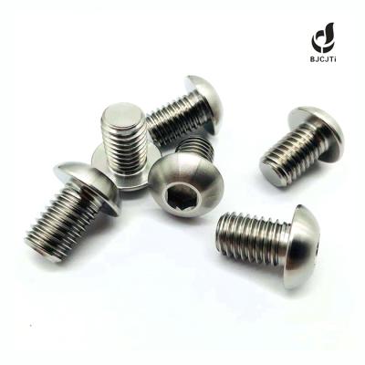 China Manufacturer Titanium Button Head Titanium Bolts M6 for sale
