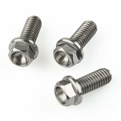 China Titanium Industry Motorcycle Ti6Al4v M6 Hex Flange Bolts for sale