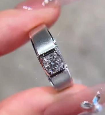 China Men's diamond ring Lab Grown Diamond Rings 18K Customization Engagement ring for sale