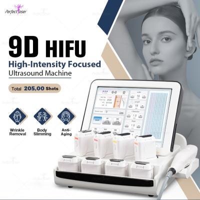 China Máquina de beleza HIFU com tela sensível ao toque de 12 polegadas 9D Face Lift remover rugas corpo emagrecimento à venda