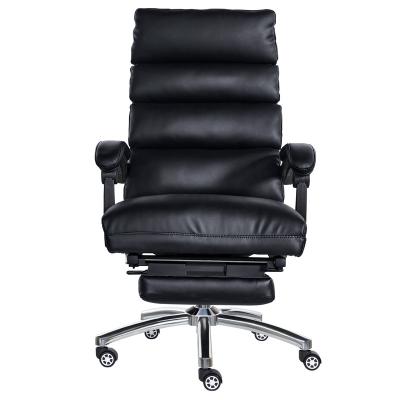 China Swivel Revolving Manager High Back Adjustable Ergonomic Comfortable Executive Office Chair PU (Height) PU Leather Chair for sale
