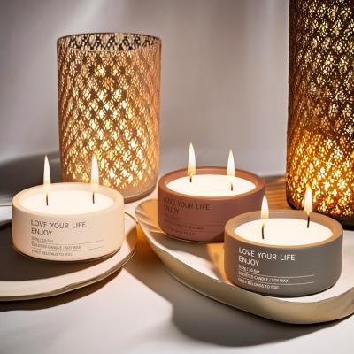Chine Une bougie parfumée en verre de 8 oz pour l' aromathérapie dans le style nordique moderne à vendre
