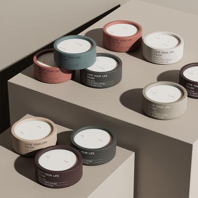 Chine Emballage de marque privée Bouteilles de bougies en céramique pour la décoration intérieure dans le style moderne nordique à vendre
