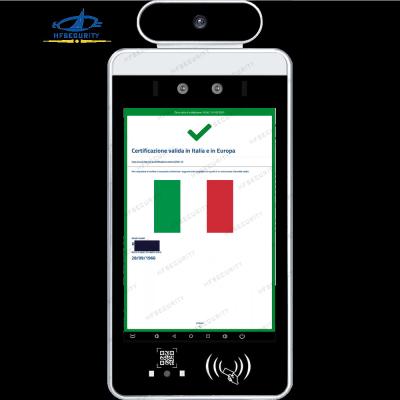 China HF80C Italy Verificy C19 Health Code Scan Device Face Recognition Health Code Scan Device en venta