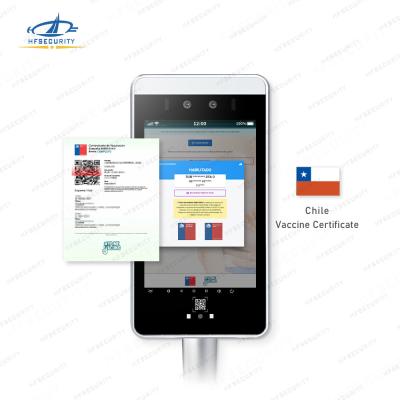 China HFsecurity Chile RA08 8 INCH Android IP64 Dual Camera Facial Recognition Access Control For Turnstile System en venta