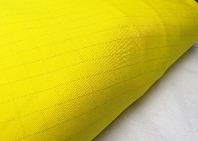 China C100% 20*16 The Grid Yarn Card Anti Static Fabric With Stripe Carbon Fiber For Workwear for sale