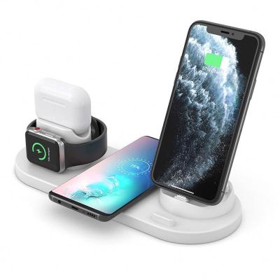 China Best Selling High Speed Desktop Stand Dock 3in1 Wireless Charger For Phone 11 for sale